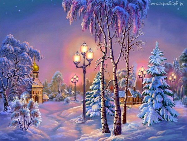 Виктор Цыганов картины зима