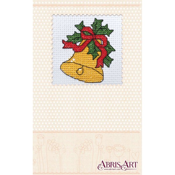 Вышивка колокольчик новогодний