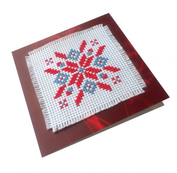 Открытки новый год в канве