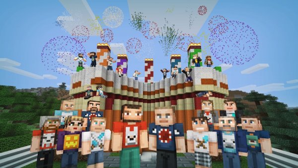 Minecraft с днем рождения