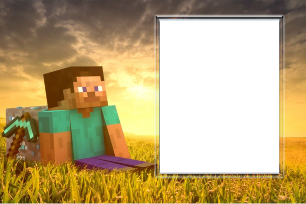 Открытка в стиле майнкрафт