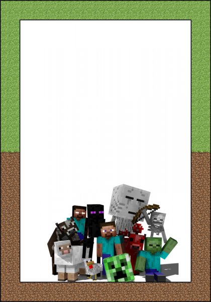 Рамка в стиле майнкрафт