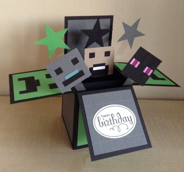 Открытки с МАЙНКРАФТОМ