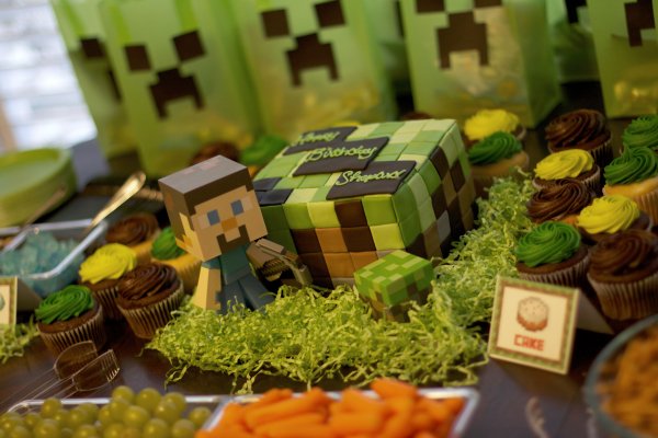 Подарок в стиле майнкрафт