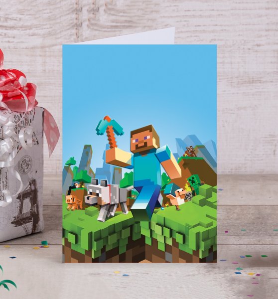 Плакаты с МАЙНКРАФТОМ на день рождения
