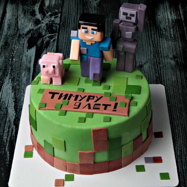 Майнкрафт торт скрипер