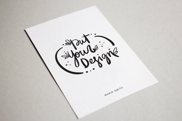 Мокап открытки