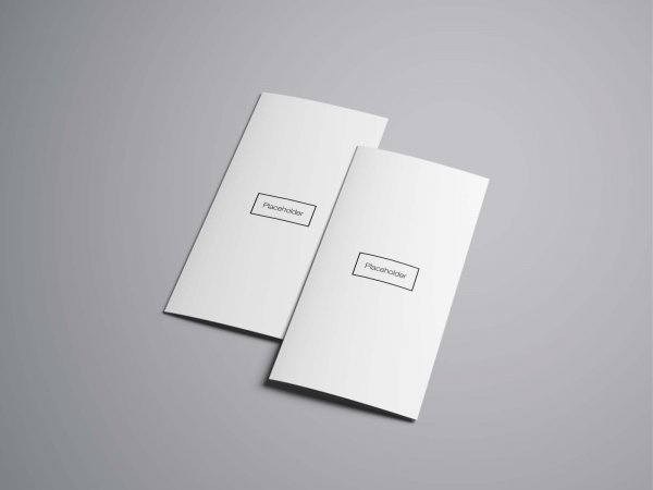 Мокап визитка вертикальная