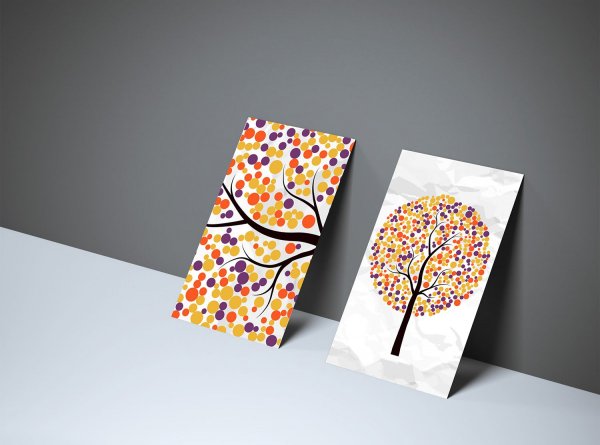 Mock up открытка