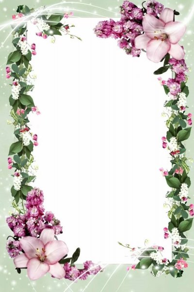 Красивая Цветочная рамка