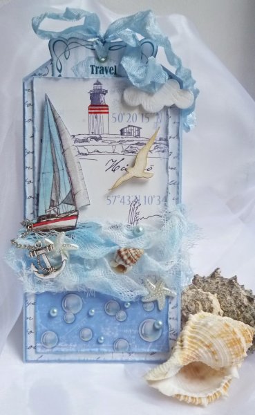 Открытки Скрапбукинг морская тематика