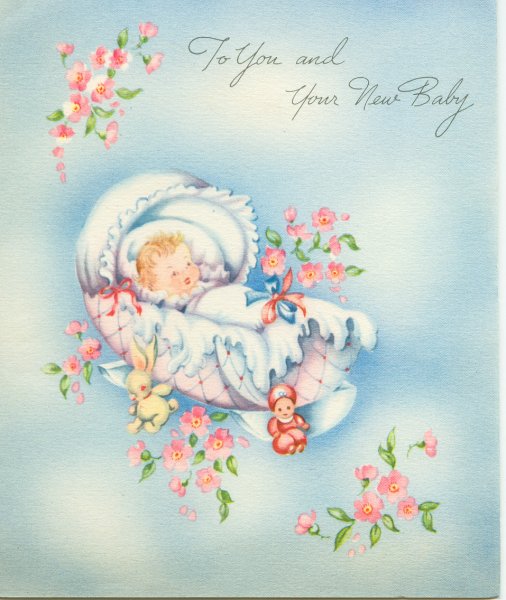 Открытка поздравление с новорожденным