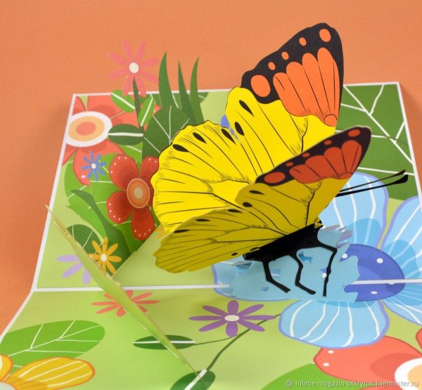 Открытки с бабочками Скрапбукинг