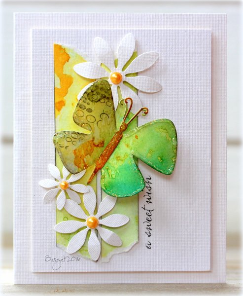 Раскладная открытка бабочка