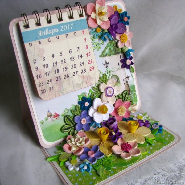 Календарь из открыток