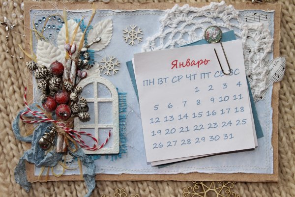 Календарь Скрапбукинг