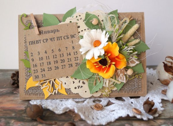 Календарь Скрапбукинг