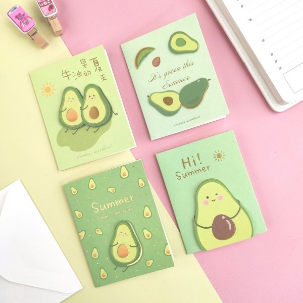 Открытка с авокадо на день рождения