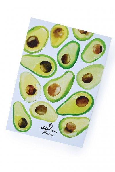 Карточки с авокадо