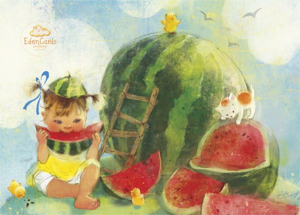 Открытка Арбуз