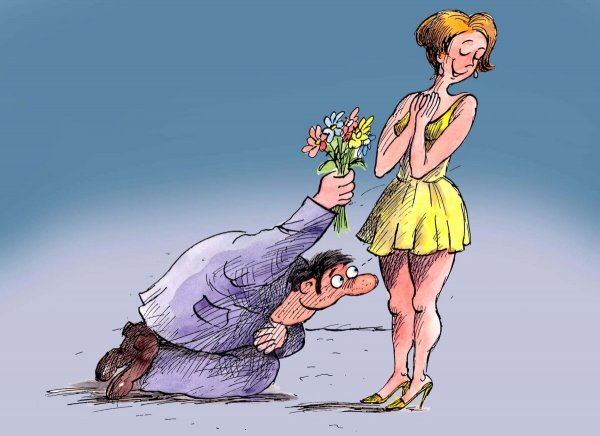 Мужик и женщина карикатуры