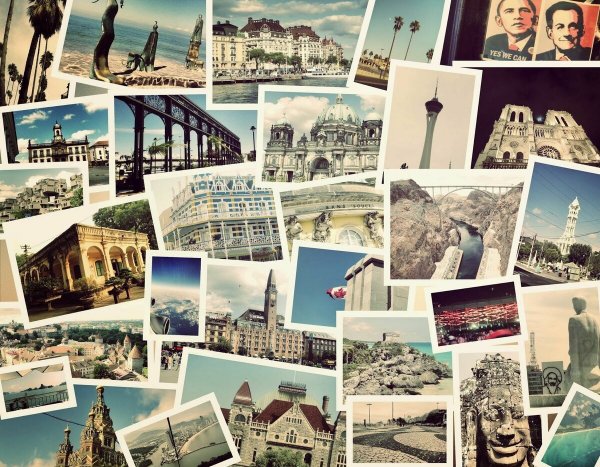 Путешествия коллаж