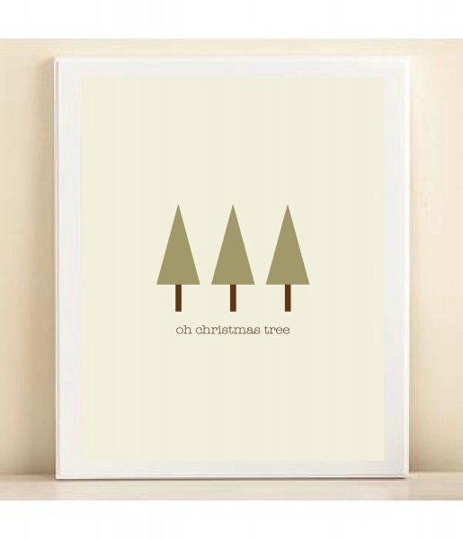 Постер новый год Минимализм