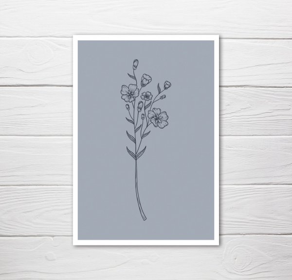 Открытка в минималистическом стиле