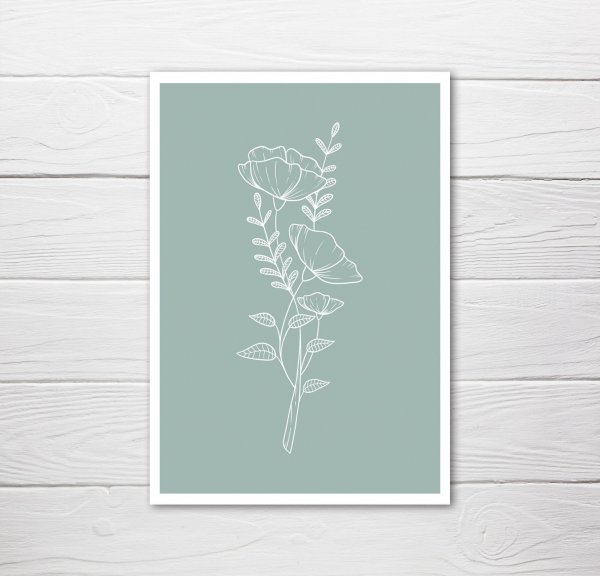 Открытка минималичтична