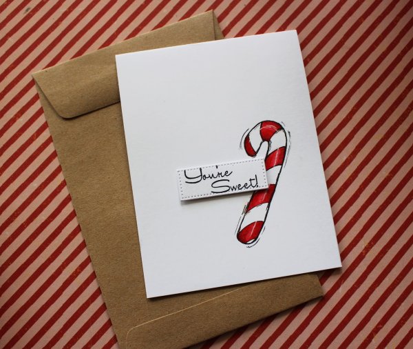 Открытка в минималистическом стиле