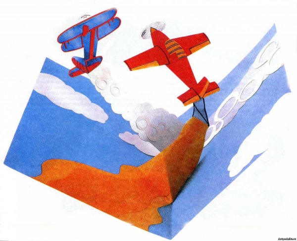 Объемная аппликация самолет