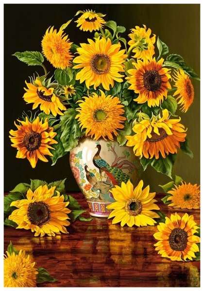 Пазлы Подсолнухи кастроланд Касторленд