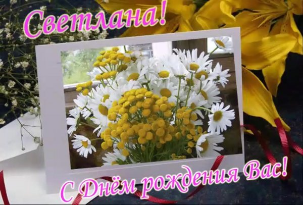 Света с днём рождения поздравления