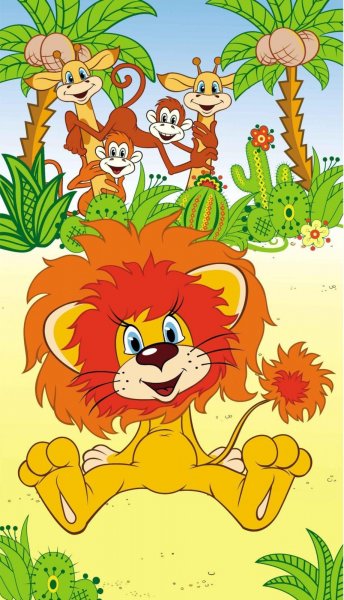 Герои мультфильма Львенок и черепаха
