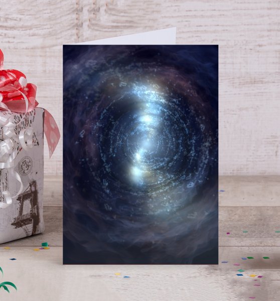 Необычная открытка космос