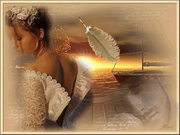 Красивая открытка на прощание