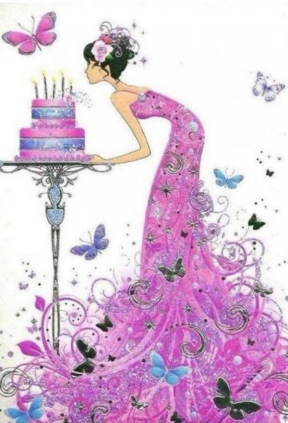 Стильное поздравление девушке