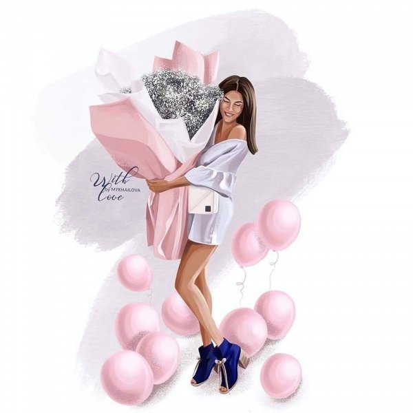 С днём рождения девушке сттльные