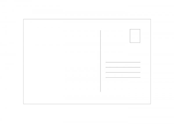 Почтовая открытка оборот