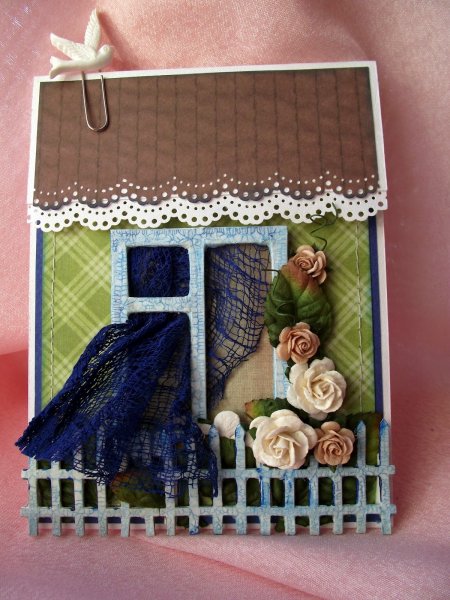 Скрапбукинг в виде домика