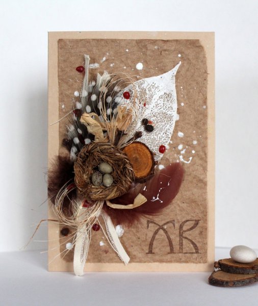 Крафтовая открытка