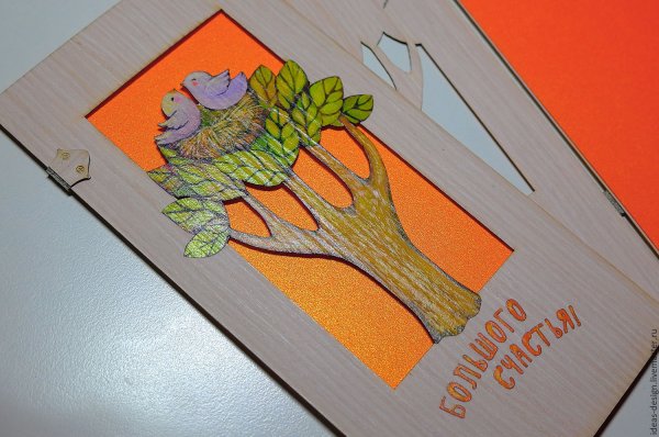 Скрап открытки в эко стиле