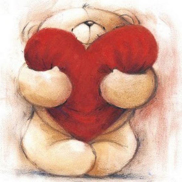 Милый Медвежонок с сердечком