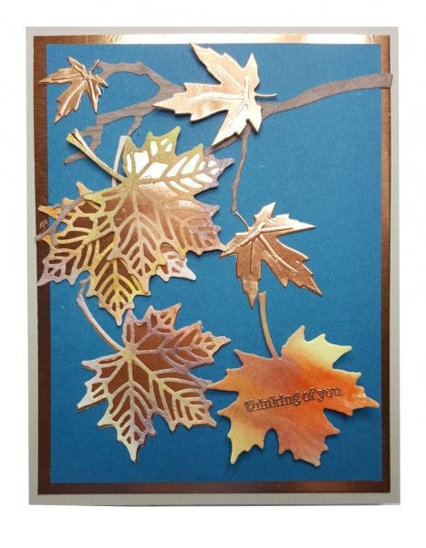 Открытка кленовый лист своими руками