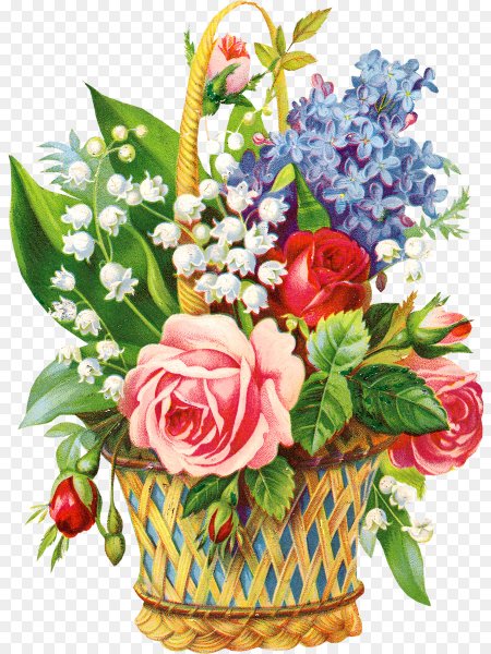 Букет цветов открытка