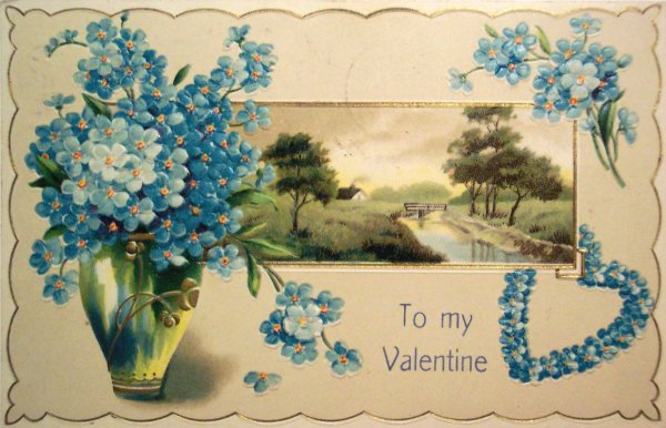 Открытка Незабудка Винтаж