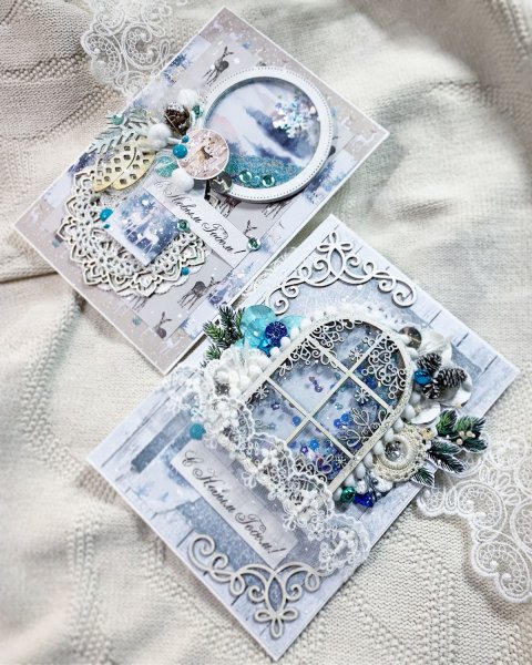 Открытка с шейкером Скрапбукинг