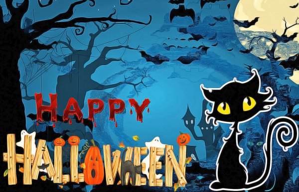 Красивые открытки на Хэллоуин