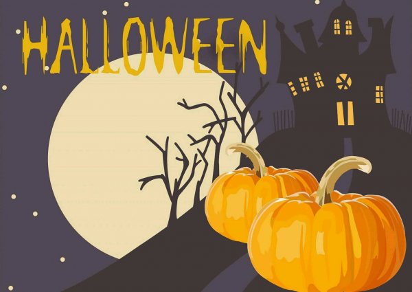 Счастливого Хэллоуина открытка