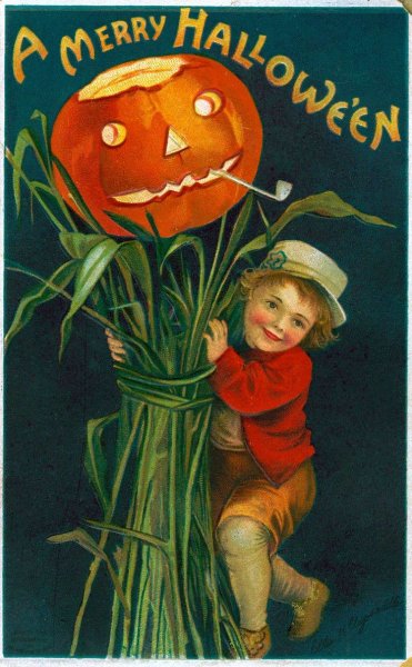 Винтажные открытки Хэллоуин